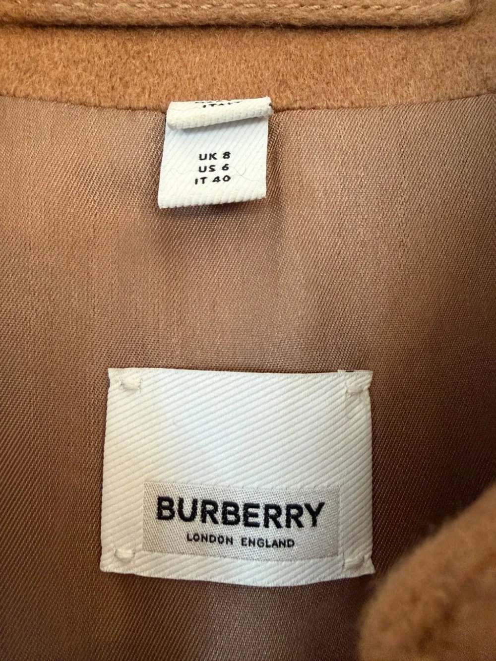 LIKE NEW Burberry Wool & Cashmere Trench Coat - Picture 2 of 4